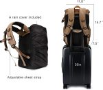 BAGSMART Camera Backpack, DSLR SLR Camera Bag Backpack, Waterproof Camera Backpacks for Photographers, Anti-Theft Photography Backpack with 15 Inch Laptop Compartment & Tripod Holder, Black - Image 6